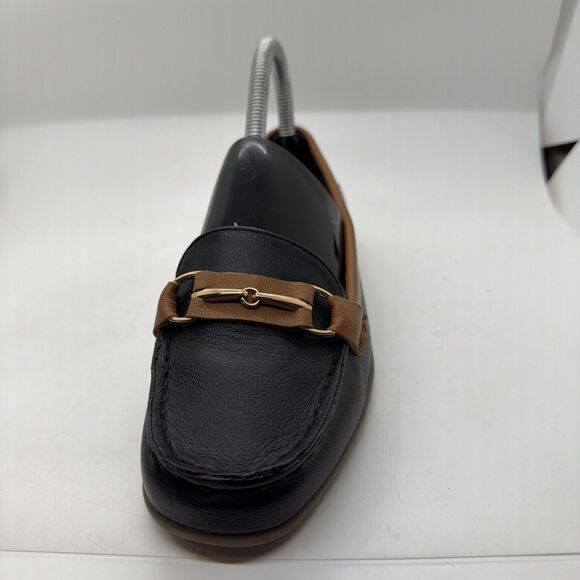 GH Bass & Co Weejuns Bass-Kacey Womens 5.5 M Loafer Slip On Black & Tan - Picture 9 of 12